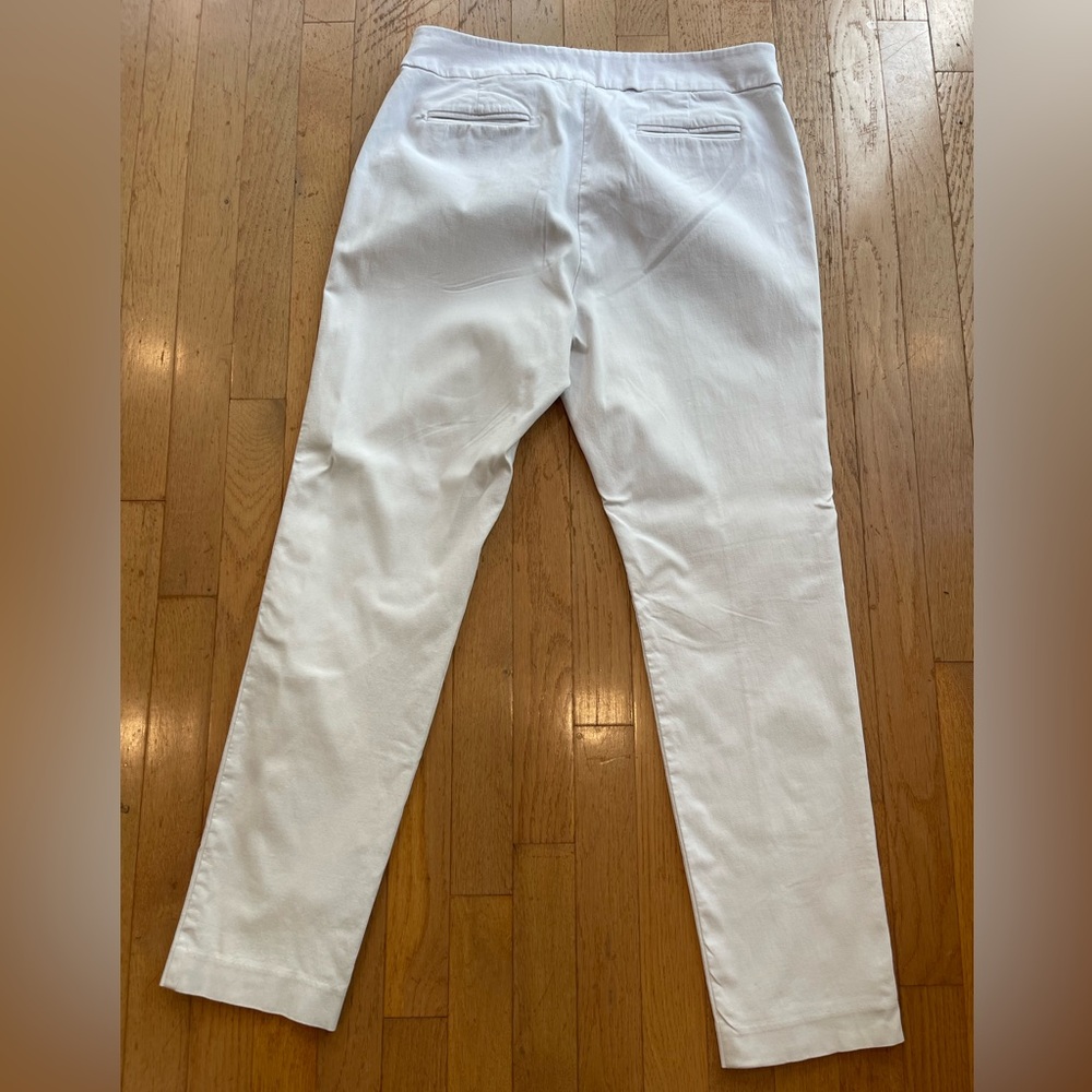 Briggs ladies full stretch white pull on/zip dress pants size 14-5‎ pocket/slash - Picture 9 of 12